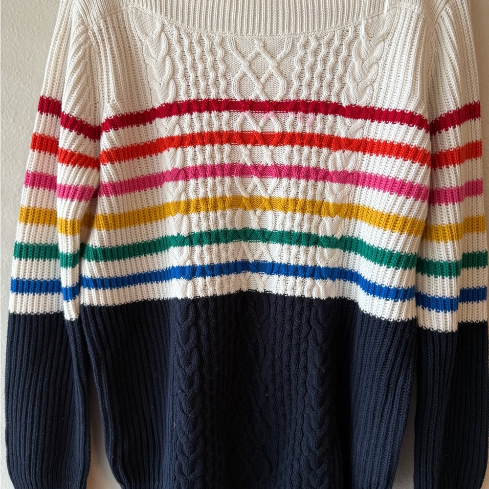 Colorful Striped Women's Sweater